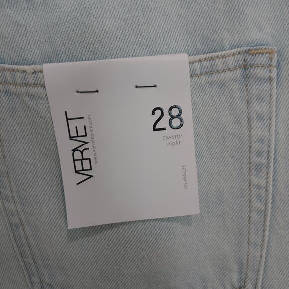 NEW Vervet Light Wash 90's Vintage Flare Jeans Size 28 - Picture 10 of 13